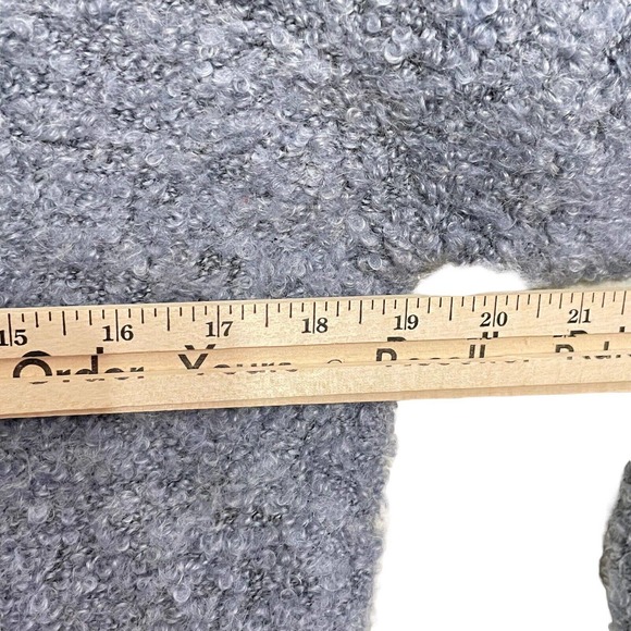 J Jill Wool Sweater Small Womens Blue Mohair Mock Turtle Neck Long Sleeve Thick - Picture 7 of 9